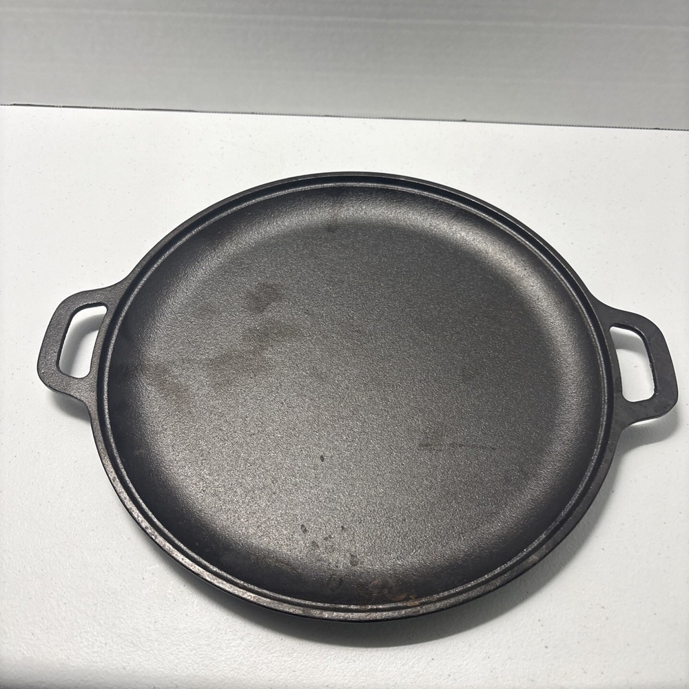 Victoria Cast Iron Griddle 10" Dual Loop Handles Heavy Duty Pre Seasoned EUC